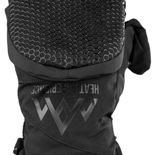 heatx heated pullover mittens black